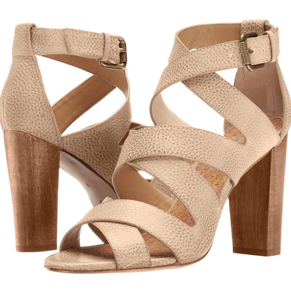 Splendid Jimmy Dress Sandal Wooden Block Heel, Size 7.5